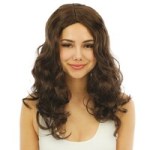 long curly brown